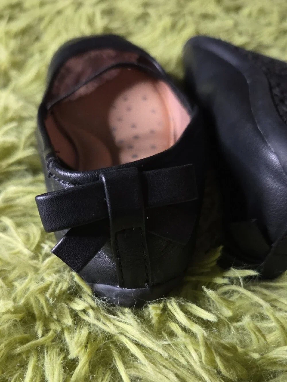 wonder nation Black Girls' Mary Jane Ballet Flats with Bow‎